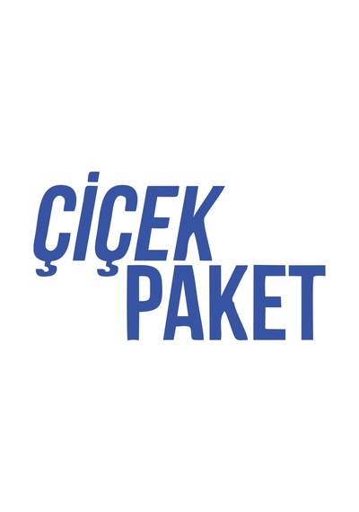 Çiçek Paket Araba Sticker 17x17 Cm Mavi