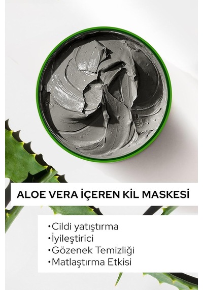 &red Kil Maskesi Yüz Maskesi Aloe Vera İçerikli Killi Yüz Maskesi - 400g