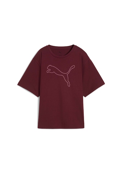 Puma Her Kadın Grafik Baskılı Geniş Kesim Tişört 688149 96 Kırmızı