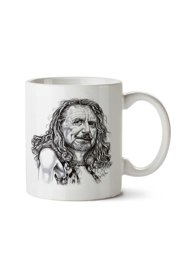 Led Zeppelin Robert Plant İki Tarafı Baskılı Kupa Bardak Çok Renkli