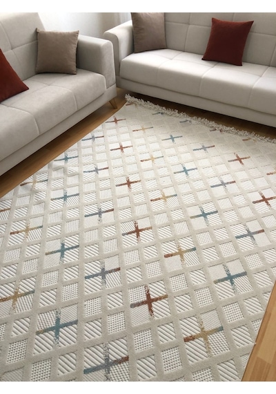 Luxess Halı Dizayn 1100 Multi Renkli İskandinav Bohem Tarzı Desen Hav Vermez Tozumaz Modern Halı Renkli Luxess Halı Dizayn 1100 Multi Renkli İskandinav Bohem Tarzı Desen Hav Vermez Tozumaz Modern Halı Renkli