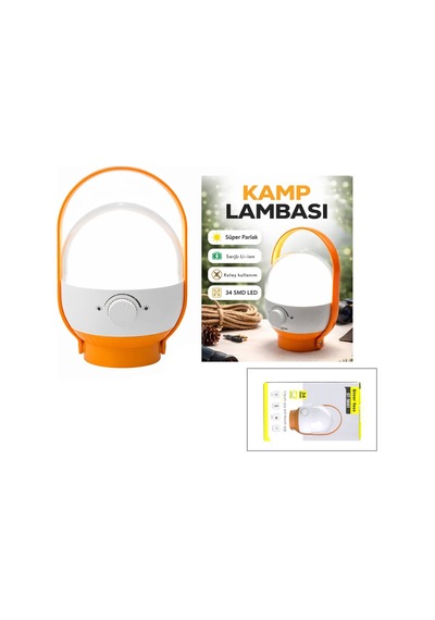 Silver Toss St-5661 34 Led Kamp Lambası Ve Fener - Usb Şarjlı, Ayarlanabilir Işık, 4.8w Ve 2400 Mah
