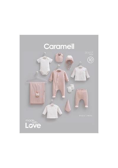 Caramell Pamuk Friends 10'lu Set 0-3 Ay 50-56 Cm Bej Crml.ze2557.bej