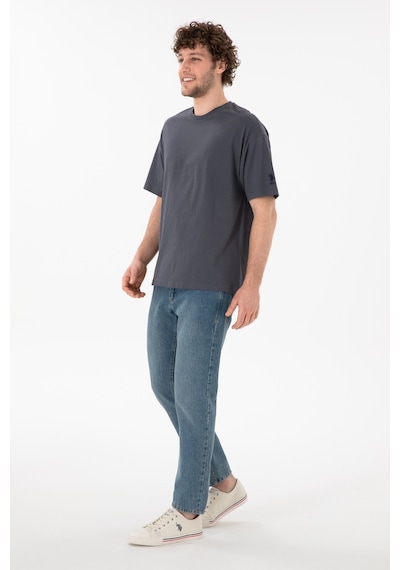 U.S. Polo Assn. Erkek Oversize Fit Bisiklet Yaka Antrasit Tişört 50305859-VR006 U.S. Polo Assn. Erkek Oversize Fit Bisiklet Yaka Antrasit Tişört 50305859-VR006