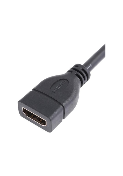 Lunatic 8446 Hdmi Dişi Erkek Uzatma 90 Derece Dirsek Çevirici Dönüştürücü Kablosu