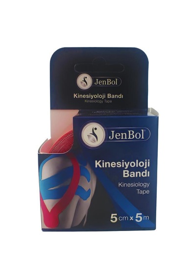 Jenbol Kinesiyoloji  Bandı 5cm X 5m Kırmızı