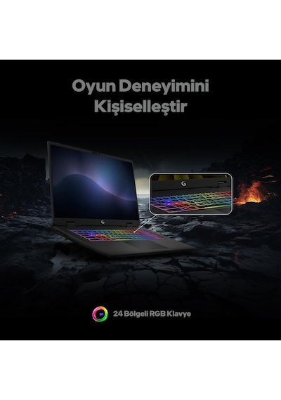 Game Garaj Slayer R9M3D XL-5070-C2 R9-9955hX3D 32 GB 1 TB SSD RTX5070 17" Free Dos Dizüstü Bilgisayar
