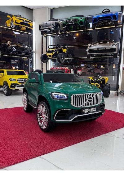 Poyraz Akülü Volvo Suv Akülü Araba 12v 0-8 Yaş Özel Plaka Yeşil