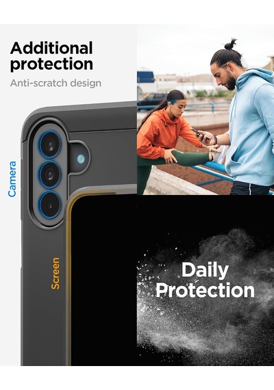 Galaxy A37 İle Uyumlu Kılıf Tough Armor Black - Acs11131