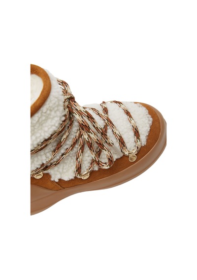 Ma03-whisky/off White Bot Kar Kadın 80d2480020-ma03 Moon Boot Luna Boot Shearling Whisky/off Wh Çok Renkli