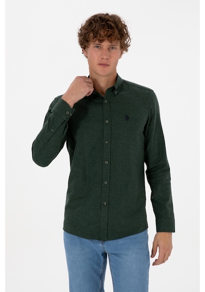 U.s. Polo Assn. Erkek Koyu Yeşil Gömlek Basic 50316721-vr079 Koyu Yesıl U.s. Polo Assn. Erkek Koyu Yeşil Gömlek Basic 50316721-vr079 Koyu Yesıl