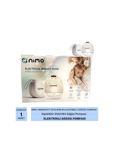 Nimo Xn Md 2267t Giyilebilir Elektrikli Göğüs Pompası 1 Adet