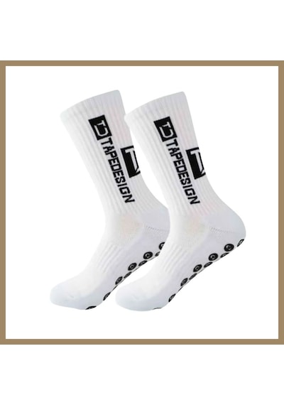 Kahveci.store Kaydırmaz Futbol Basketbol Tenis Erkek Spor Çorap, Beyaz, Kaymaz Çorap Tabanlı, Dikişsiz Ve Parfümlü, Yüksek Kalite Renk: Beyaz Beden: 39-44 22