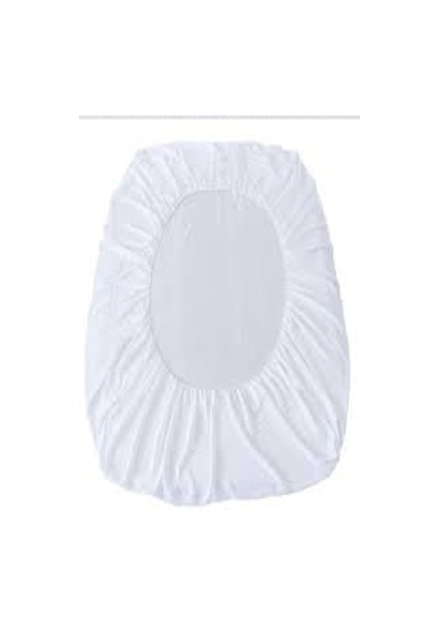 Divanev Fitted Alez 70x120+20 Cm Bebe Pamuk Kumaş Sıvı Geçirmez Yatak Koruyucu Beyaz