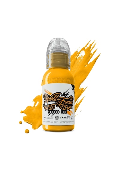 Michaelangelo Yellow - World Famous Ink Dövme Boyası - 1/2oz/15ml