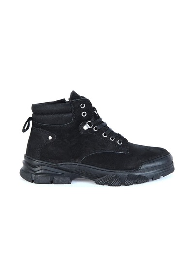 M.P 232-4254MR Siyah Deri Erkek Bot 001