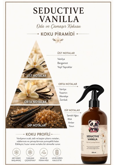 Rosie 3 Adet Seductive Vanilla Oda Ve Çamaşır Spreyi 250 Ml Fresh