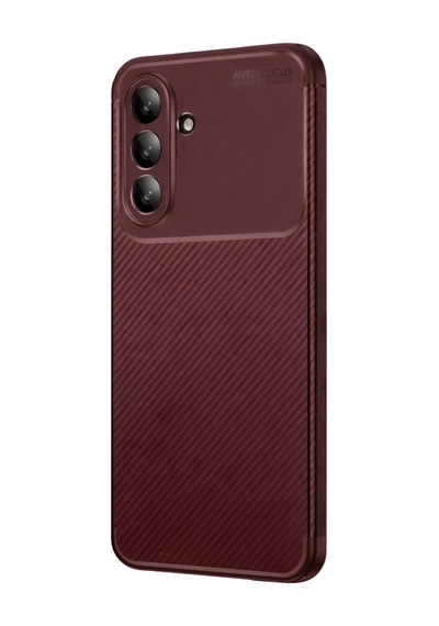 Samsung Galaxy Uyumlu A27 5g Kılıf Karbon Silikon Case Bordo