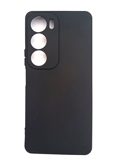 Vivo Y19s Uyumlu Yumusak Ve Esnek Kılıf Kadife Dokulu Mat Siyah