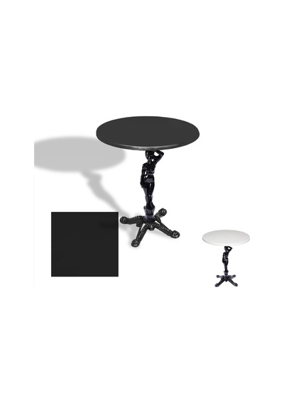 Çipa 1003 Döküm Ayak Yuvarlak Masa Çap 90cm - Werzalit, Wermodin Ve Allzalit Tabla - Siyah Çok Renkli Çipa 1003 Döküm Ayak Yuvarlak Masa Çap 90cm - Werzalit, Wermodin Ve Allzalit Tabla - Siyah Çok Renkli