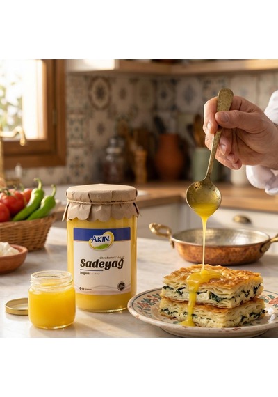 Akın Saf Doğal Koyun Sade Yağı 500 Gr Ghee, Sarı Yağ Ve Eritilmiş Tereyağı