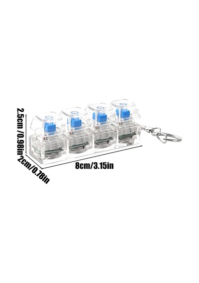 Klavye Fidget Oyuncak Işıklı Anahtarlık Fidget Giderici Duyusal Oyuncak Tıklamalı Veya Sessiz Klavye Tıklama Fidget'ı Ev Sınıfı Toplantısı İçin Okul İç Mekan Seyahat Ofis Partisi