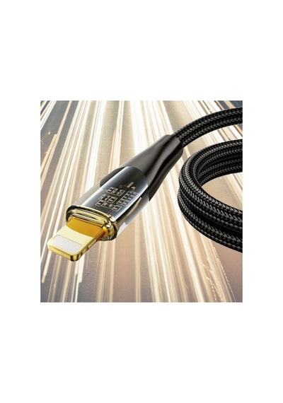 Led Işık Uçlu Sağlam İp Kablolu Usb To Lightning Hızlı Şarj Kablosu 5671 Çok Renkli