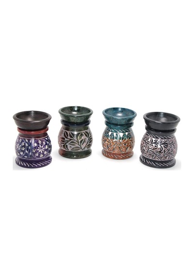 5 Adet Obsidian Taşı Buhurdanlık Doğal Obsidyen Taşlı Tütsü Kabı, Dekoratif Buhurdanlık, Incense Burner