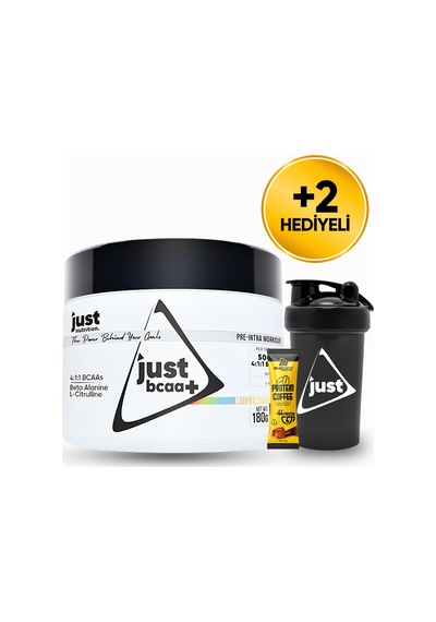 Just Nutrition Bcaa Amino Asit Tozu 180 Gr 15 Servis Karışık Meyve + Shaker + Protein Kahve