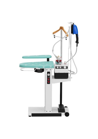 Gazzella "tiny Mini" Kazanlı Tip Portatif Ütü Masası- Ayak Pedallı / Mağaza Tipi - 60 Cm Turkuaz
