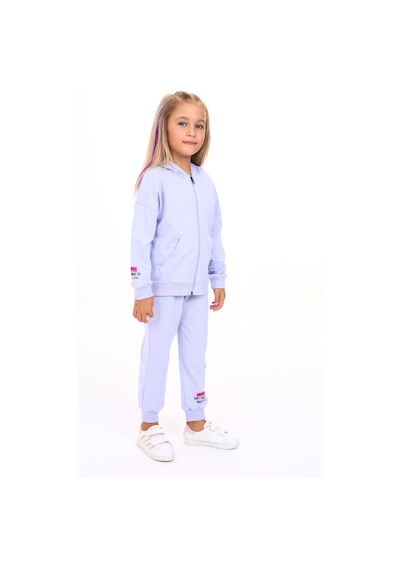 Toontoy Kids Toontoy Kız Çocuk Baskılı Eşofman Takım Koyu Mavi