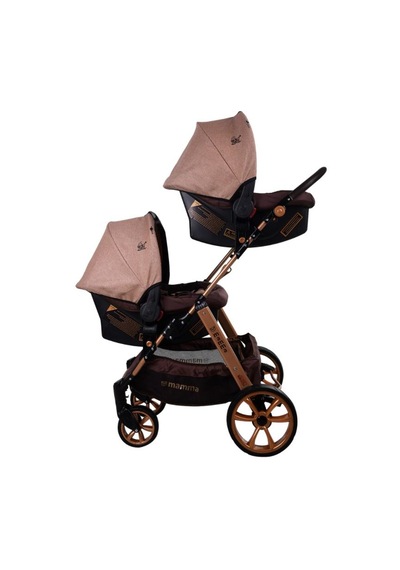 Mamma Twin Gold Travel Sistem İkiz Bebek Arabası