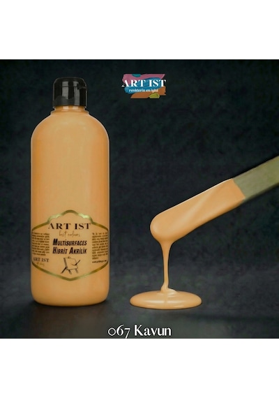 Multisurfaces Hibrit Akrilik Boyalar - 067 Kavun Ahşap, Taş Tozu, Hobi, Dıy