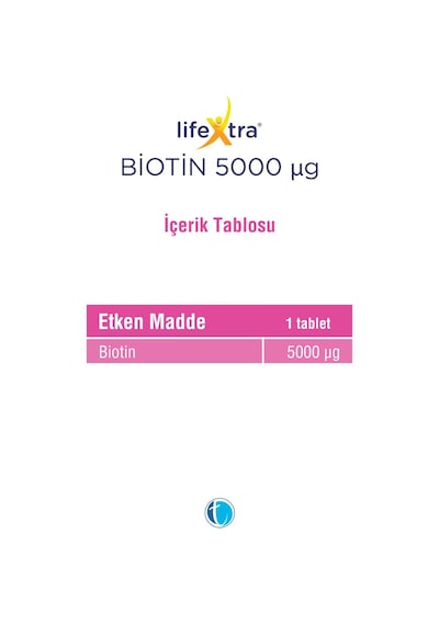 Lifextra Biotin 5000 mg 60 Tablet