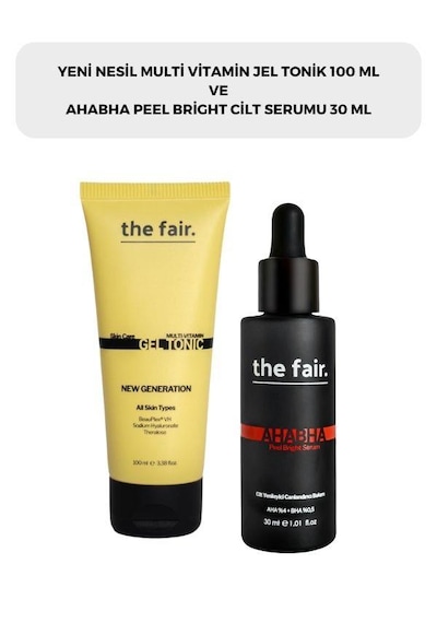The Fair Multi Vitamin Jel Tonik 100 ML ve Ahabha Peel Bright Cilt Serumu 30 ML