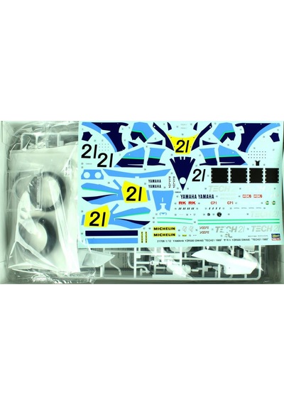 Hasegawa 21708 1/12 Ölçek, Yamaha Yzr500 1989 Limited Edition Motosiklet Plastik Model Kiti