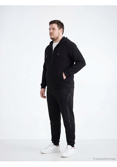 Lcwaıkıkı Classic Siyah Standart Kalıp Erkek Jogger Eşofman Altı