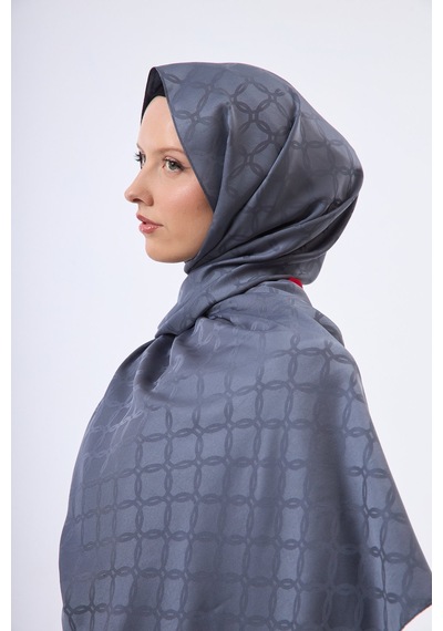 Mirsoy Scarf Lina Modern Desen Şal Gri