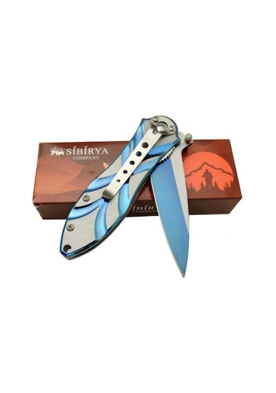 Sibirya Lale Kamp Çakı Blue S-2091l 18,5 Cm Haki