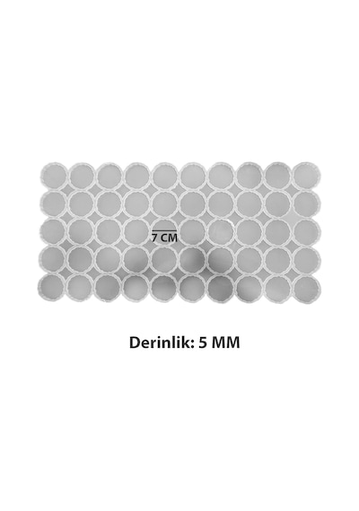 Tahtakale Toptancı Epoksi Silikon Kalıp Geode Tırtıklı Kenar Magnet Kalıbı 7 Cm 50 Li