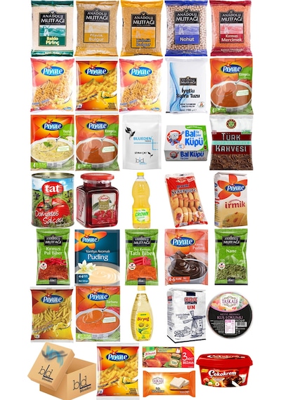 Blueden Kurban Kumanya Yardım Erzak Kolisi 34 Parça 9 Nolu Paket