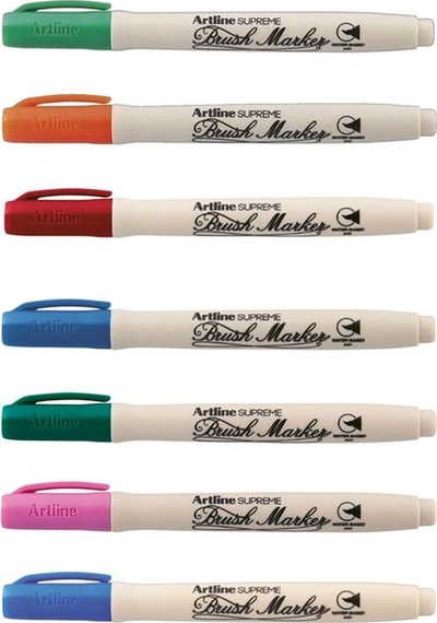 Artline Supreme Brush Marker Boyama Seti 7'li