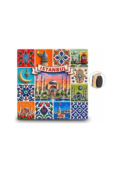 İstanbul Temalı Polyester Magnet 88618965