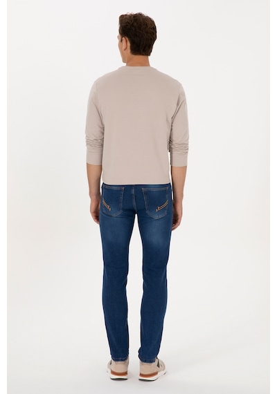 U.S. Polo Assn. Erkek Mavi Slim Fit Jean Pantolon 50316529-DN0022