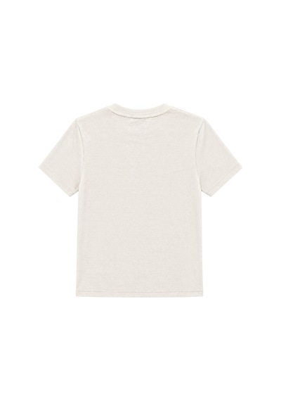 Mixray 2100 Kadın Slim Fit Bisiklet Yaka Soft Basic T-shirt Taş