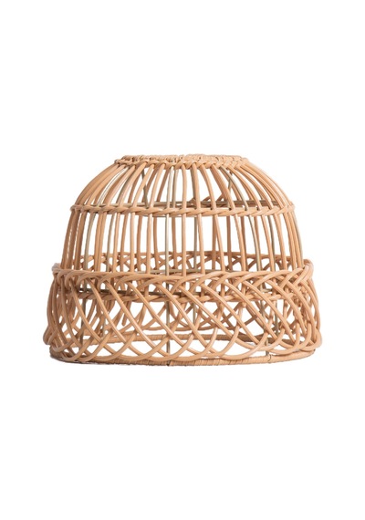 Suntek Magideal Rustik Rattan Örgü Retro Avize Işık Kapağı Ev Sarı