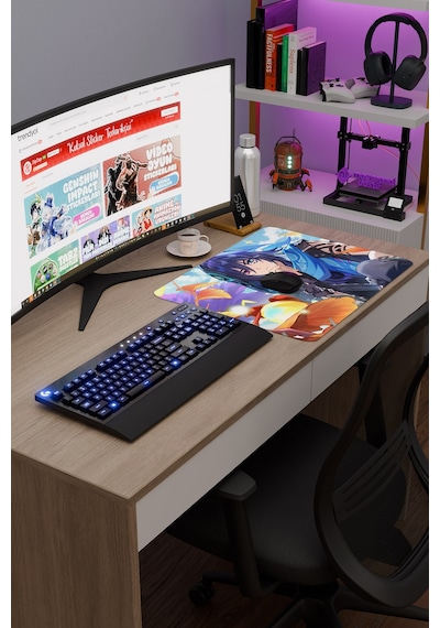 Ororon Genshin Impact Anime Oyuncu V5 - 48x40 Xl Gaming Mouse Pad Fare Altlığı