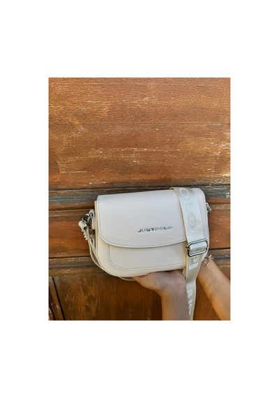 Just Polo Kadın Orta Boy Ayarlanabilir Çapraz Askılı Günlük Kullanıma Uygun El & Omuz Çantası Shoulder Bag Krem