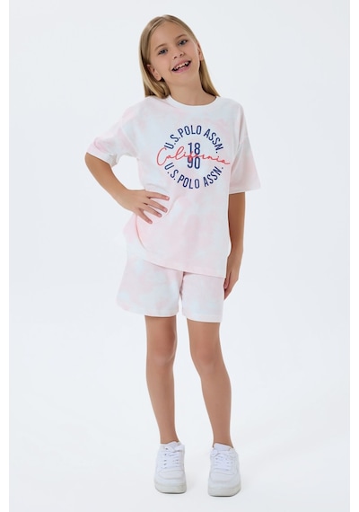 U.s. Polo Assn. Kız Çocuk Pembe Şort Takım Us2514-c-v2 Pembe