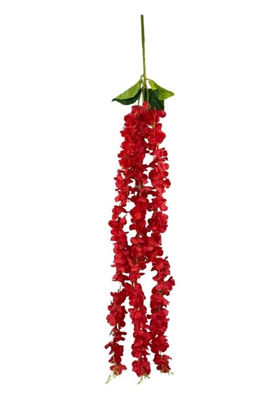 Yapay Çiçek Sarkan Ortanca Çiçeği 110cm KIRMIZI
